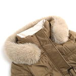 YESFASHION Slim Fit Down Padded Jacket Mid-length Coats