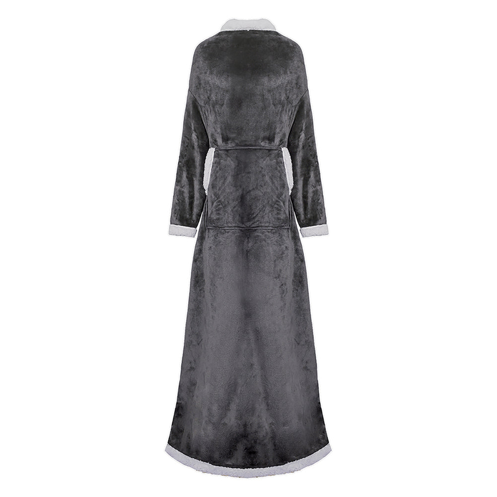 YESFASHION Lazy Tv Blanket Hooded Pullover Flange Lamb