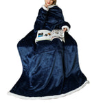 YESFASHION Lazy Tv Blanket Hooded Pullover Flange Lamb