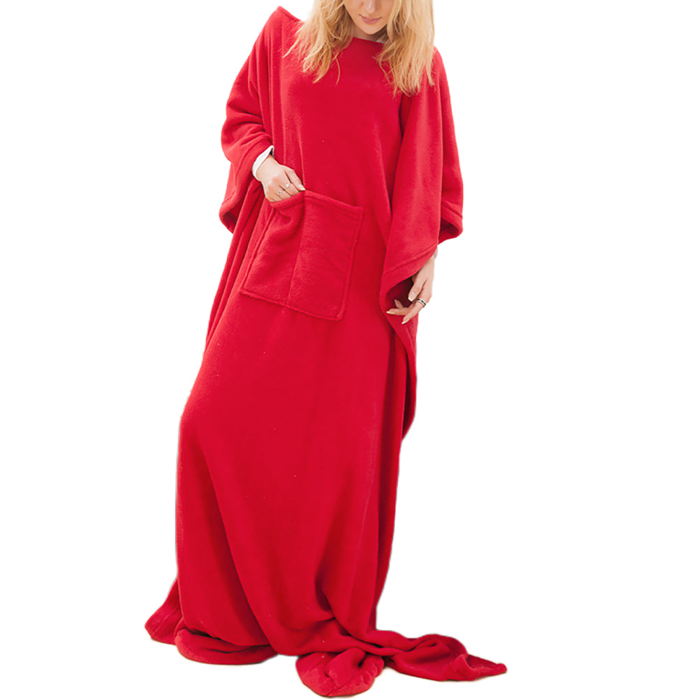 YESFASHION Lazy Hooded Pullover Tv Blanket Thermal Robe