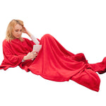 YESFASHION Lazy Hooded Pullover Tv Blanket Thermal Robe