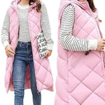 YESFASHION Women Mid-length Cotton Vest