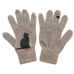 YESFASHION Tops Autumn Winter Outdoor Thick Cat Bird Print Gloves