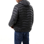 YESFASHION Men Cotton Plus Size Light Hooded Jacket Coats