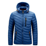 YESFASHION Lightweight Down Rib Padded Jacket Coats