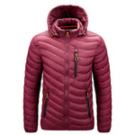 YESFASHION Lightweight Down Rib Padded Jacket Coats