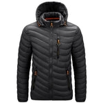 YESFASHION Lightweight Down Rib Padded Jacket Coats