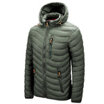YESFASHION Lightweight Down Rib Padded Jacket Coats
