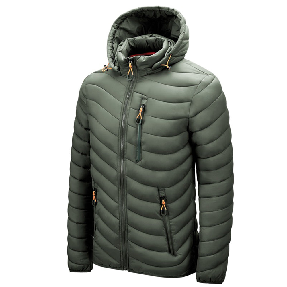 YESFASHION Lightweight Down Rib Padded Jacket Coats