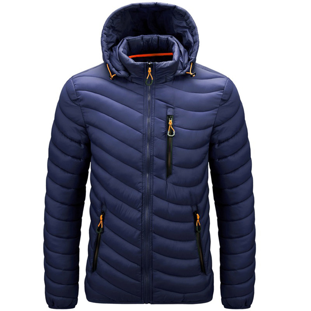 YESFASHION Lightweight Down Rib Padded Jacket Coats