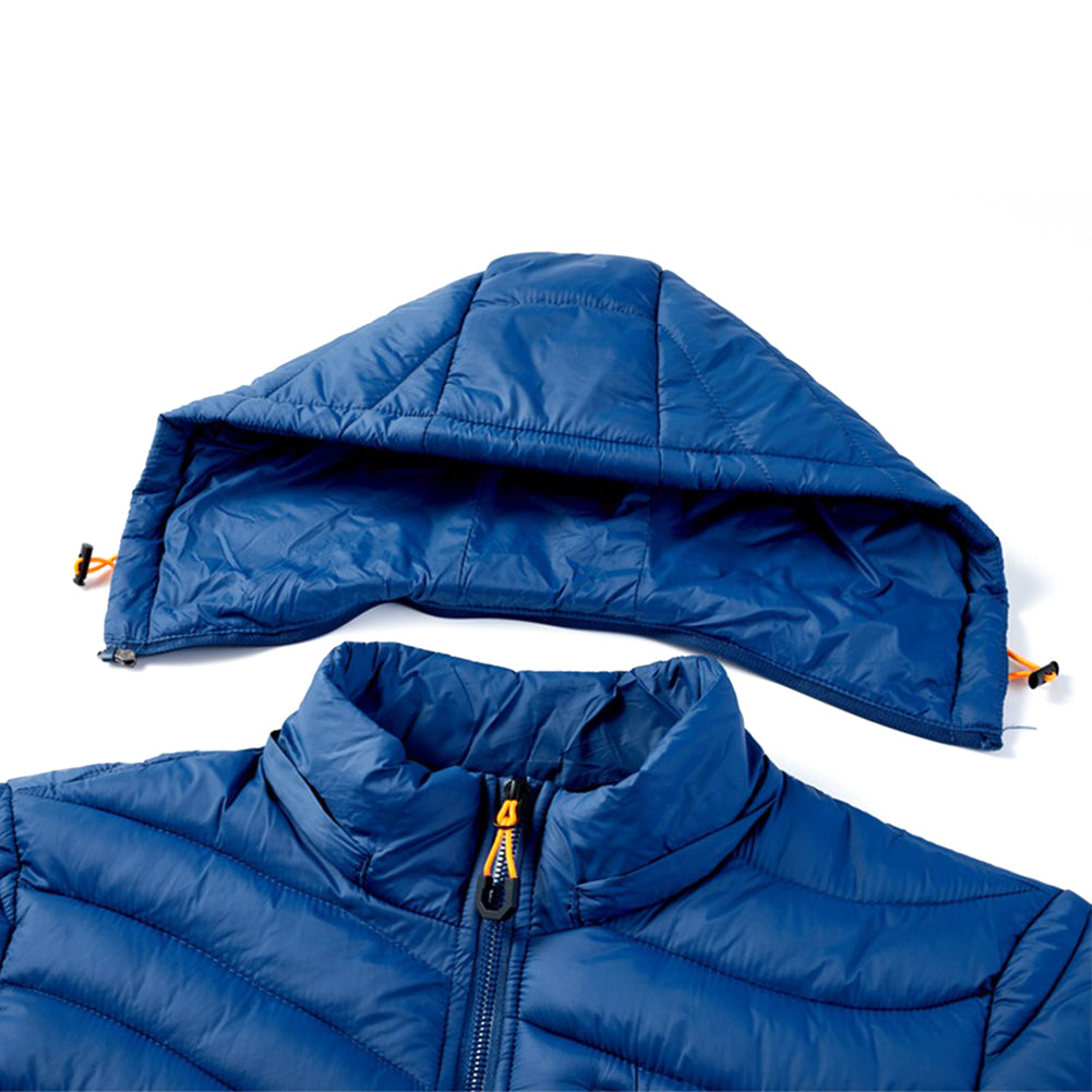 YESFASHION Lightweight Down Rib Padded Jacket Coats