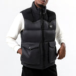 YESFASHION Plus Size Casual Bread Vest Jacket