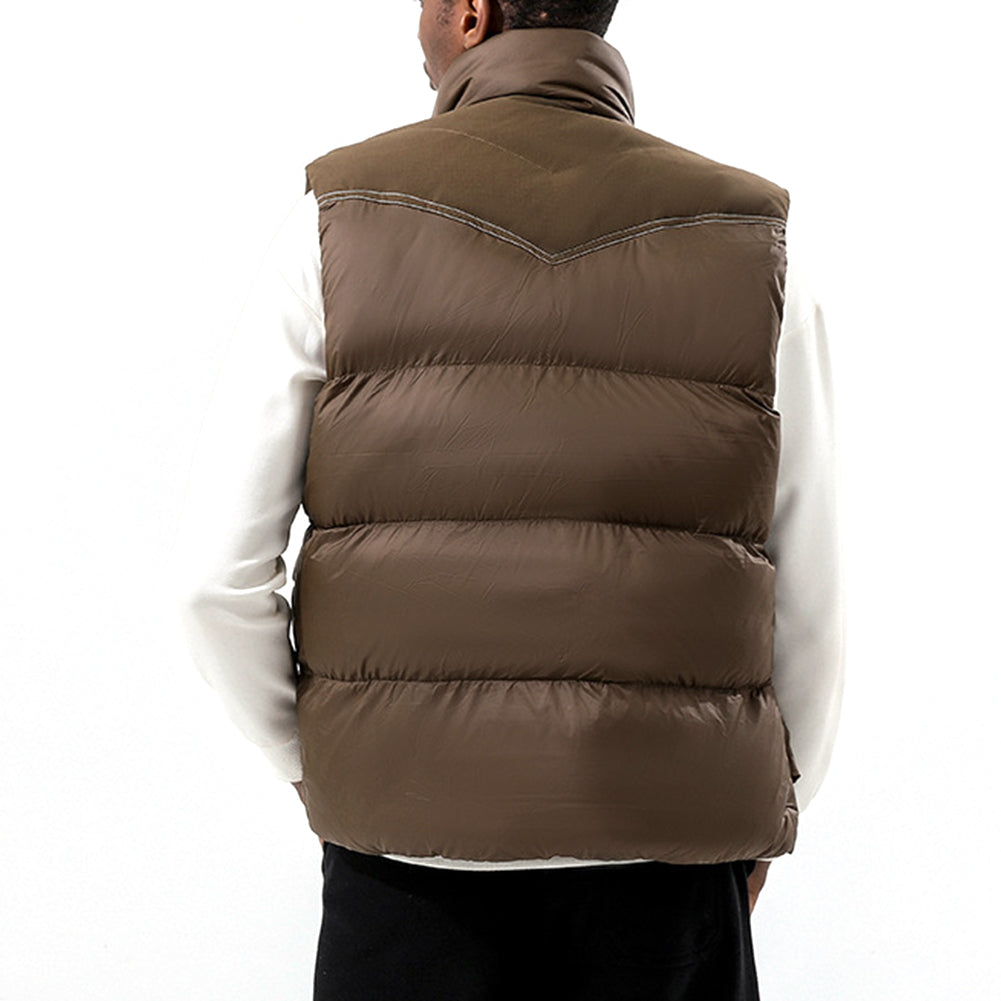 YESFASHION Plus Size Casual Bread Vest Jacket