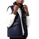 YESFASHION Plus Size Casual Bread Vest Jacket