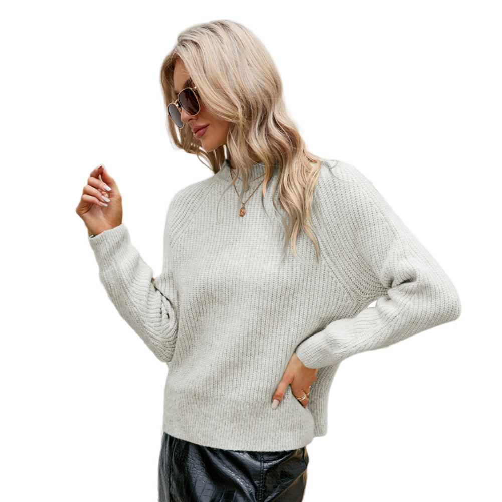 YESFASHION Pullover Long Sleeve Mohair Sweaters