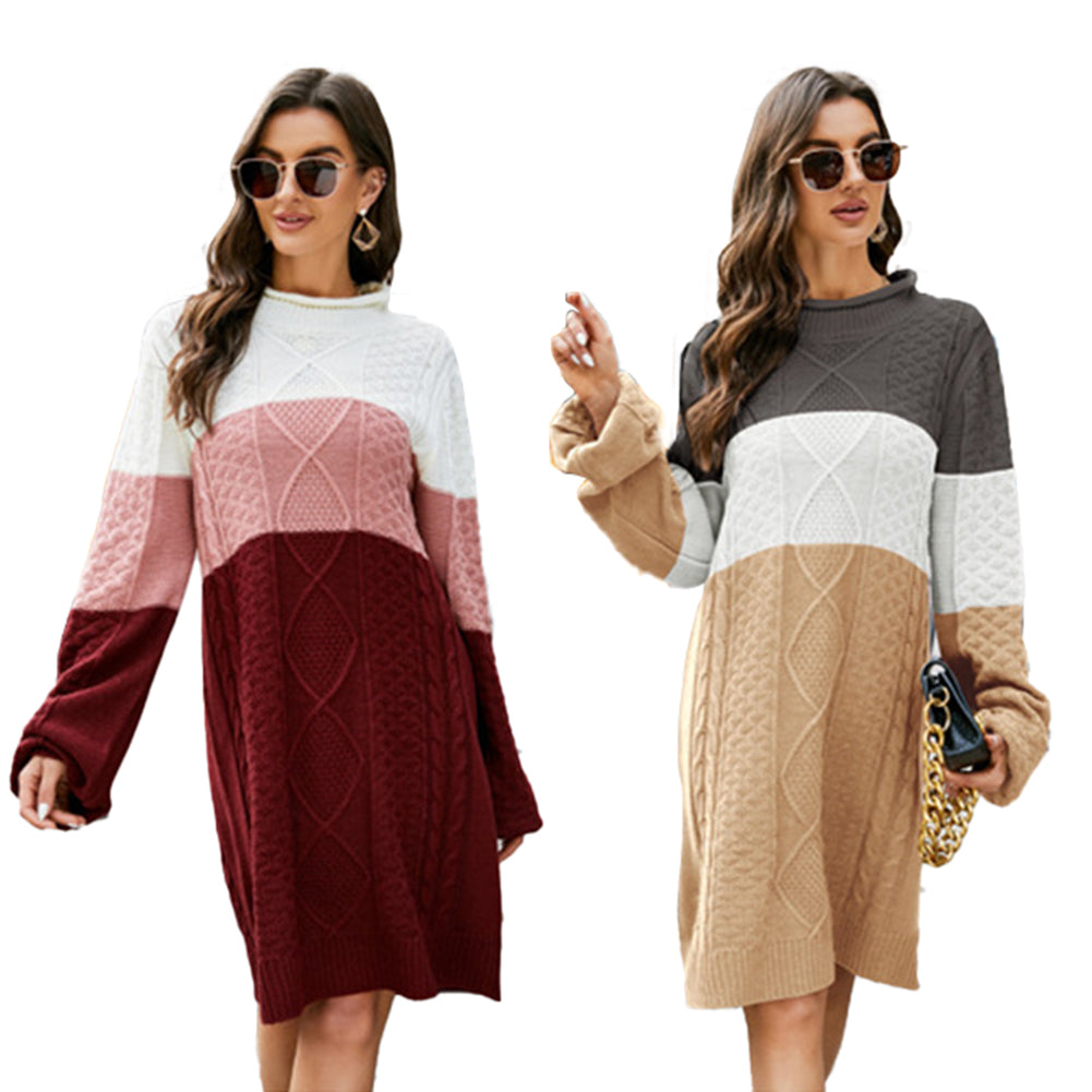 YESFASHION Relaxed Oversized Cable Sweaters
