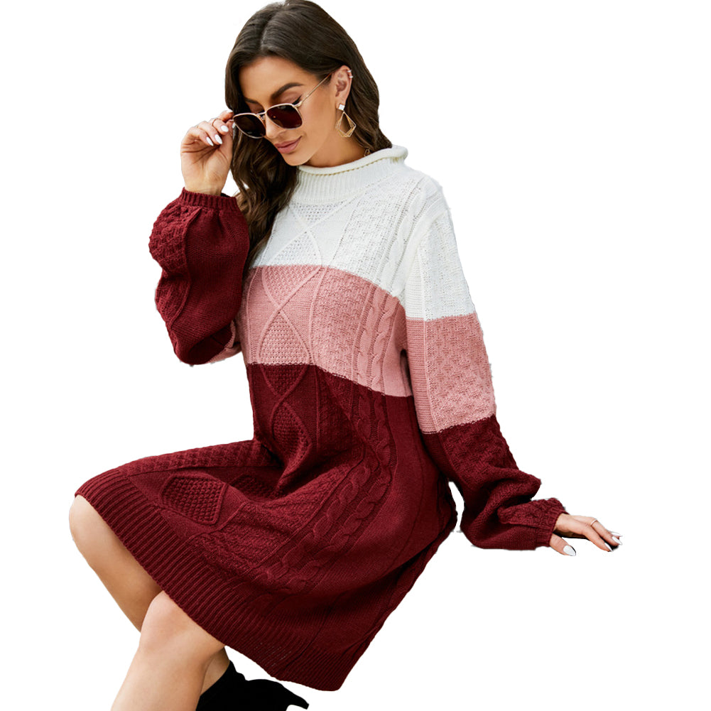 YESFASHION Relaxed Oversized Cable Sweaters