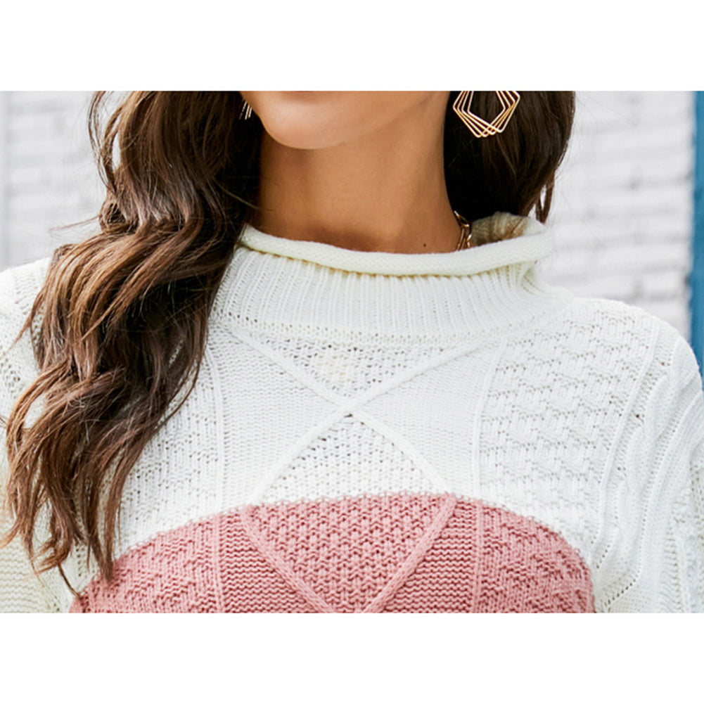 YESFASHION Relaxed Oversized Cable Sweaters