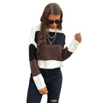 YESFASHION Casual Fashion Loose Panel Long Sleeve Sweaters