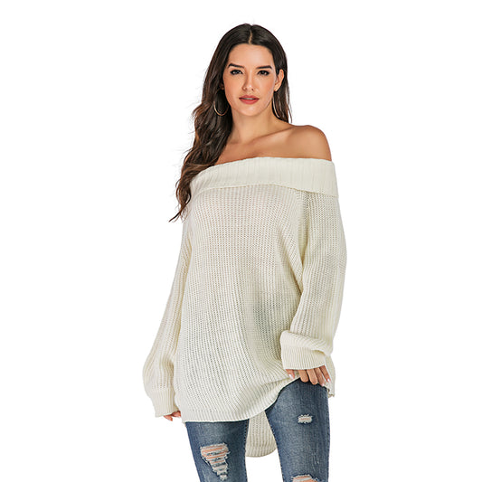 YESFASHION Versatile Bottoming Knitted Long-sleeved Sweaters