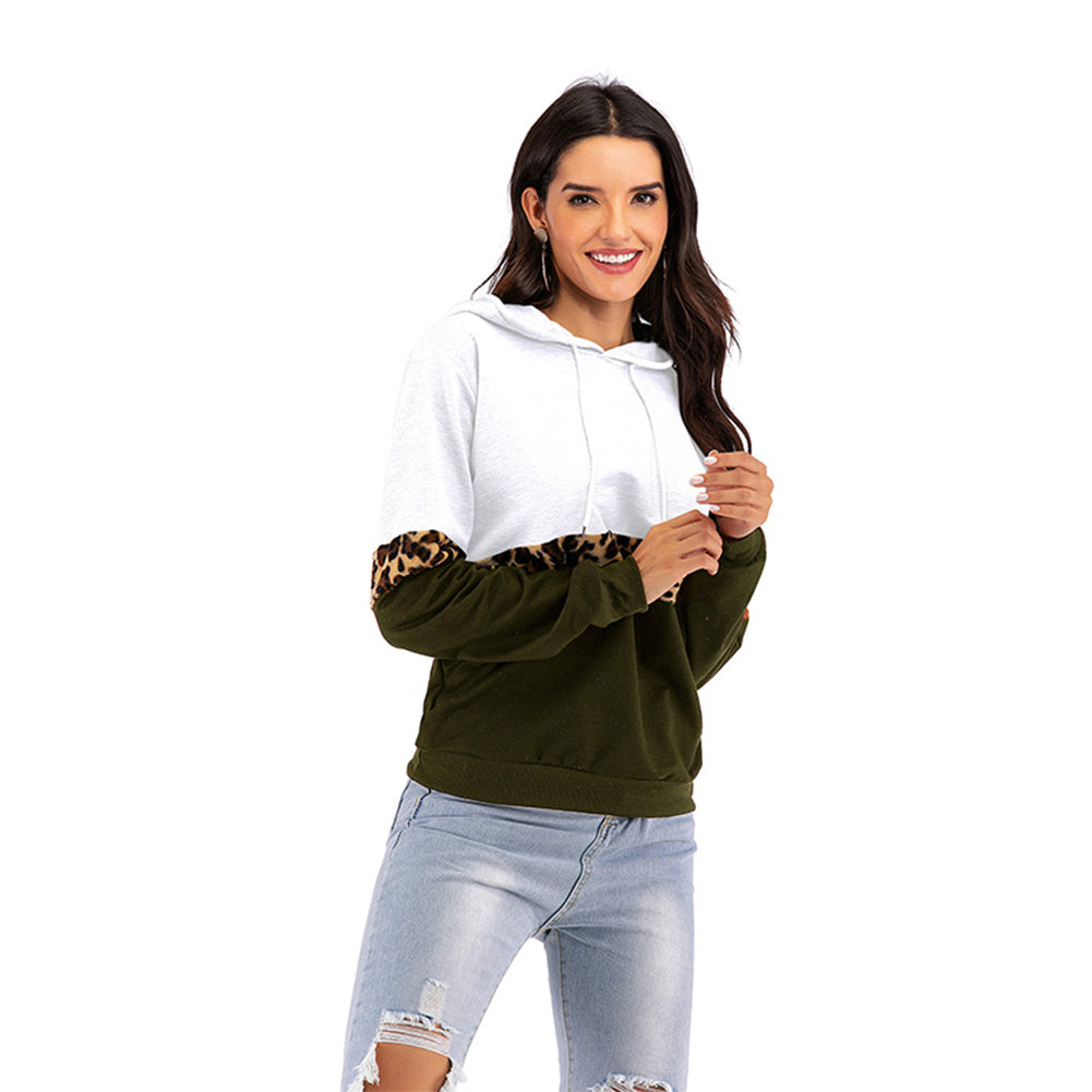 YESFASHION Long-sleeve Contrasting Base Hoodie Sweatshirts