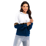 YESFASHION Long-sleeve Contrasting Base Hoodie Sweatshirts