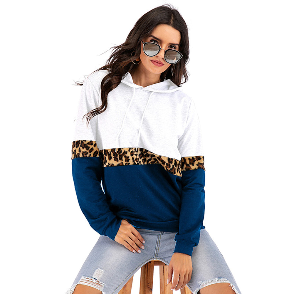 YESFASHION Long-sleeve Contrasting Base Hoodie Sweatshirts