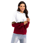 YESFASHION Long-sleeve Contrasting Base Hoodie Sweatshirts