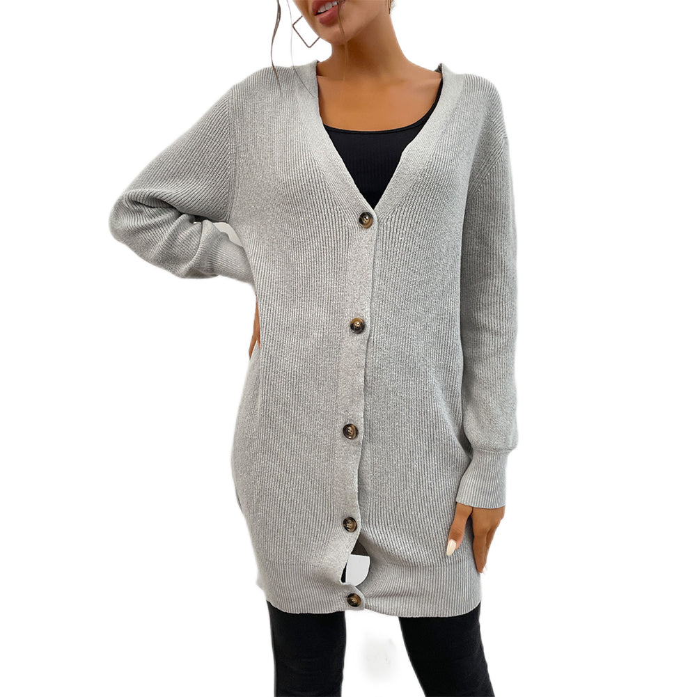 YESFASHION 100% polyester Long Open Fir Sweaters