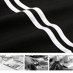 YESFASHION Panelled Contrasting Hip-lifting High-waisted Straight Pants