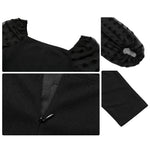 YESFASHION Women Temperament Long-sleeved Black Jumpsuit