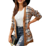 YESFASHION Diamond Loose Knit Cardigan Sweaters