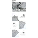 YESFASHION Solid Knit Long Tank Top Turtleneck Sweaters Dress