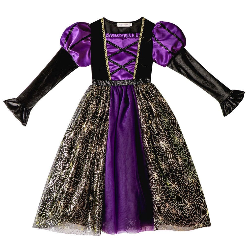 YESFASHION Halloween Costume Kids Skirt Cosplay Witch Clothes Accessories
