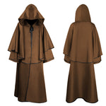 YESFASHION Halloween Hooded Robe Cloak Long Sleeve Wizard