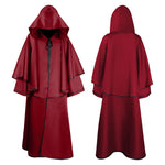 YESFASHION Halloween Hooded Robe Cloak Long Sleeve Wizard
