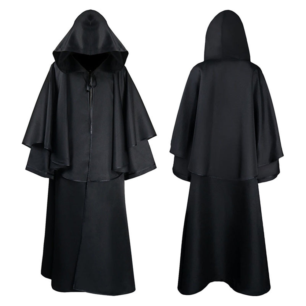 YESFASHION Halloween Hooded Robe Cloak Long Sleeve Wizard