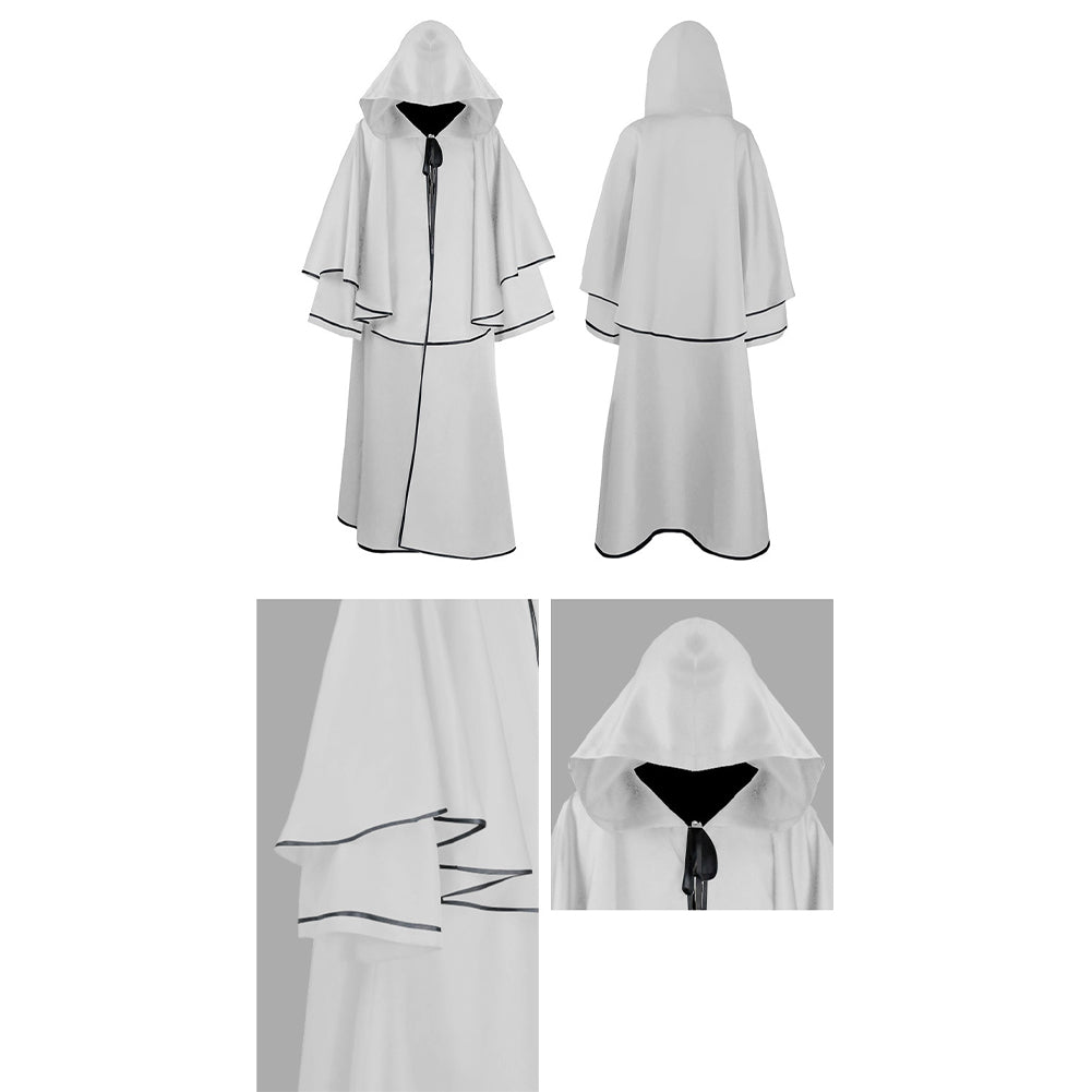 YESFASHION Halloween Hooded Robe Cloak Long Sleeve Wizard