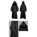 YESFASHION Halloween Hooded Robe Cloak Long Sleeve Wizard