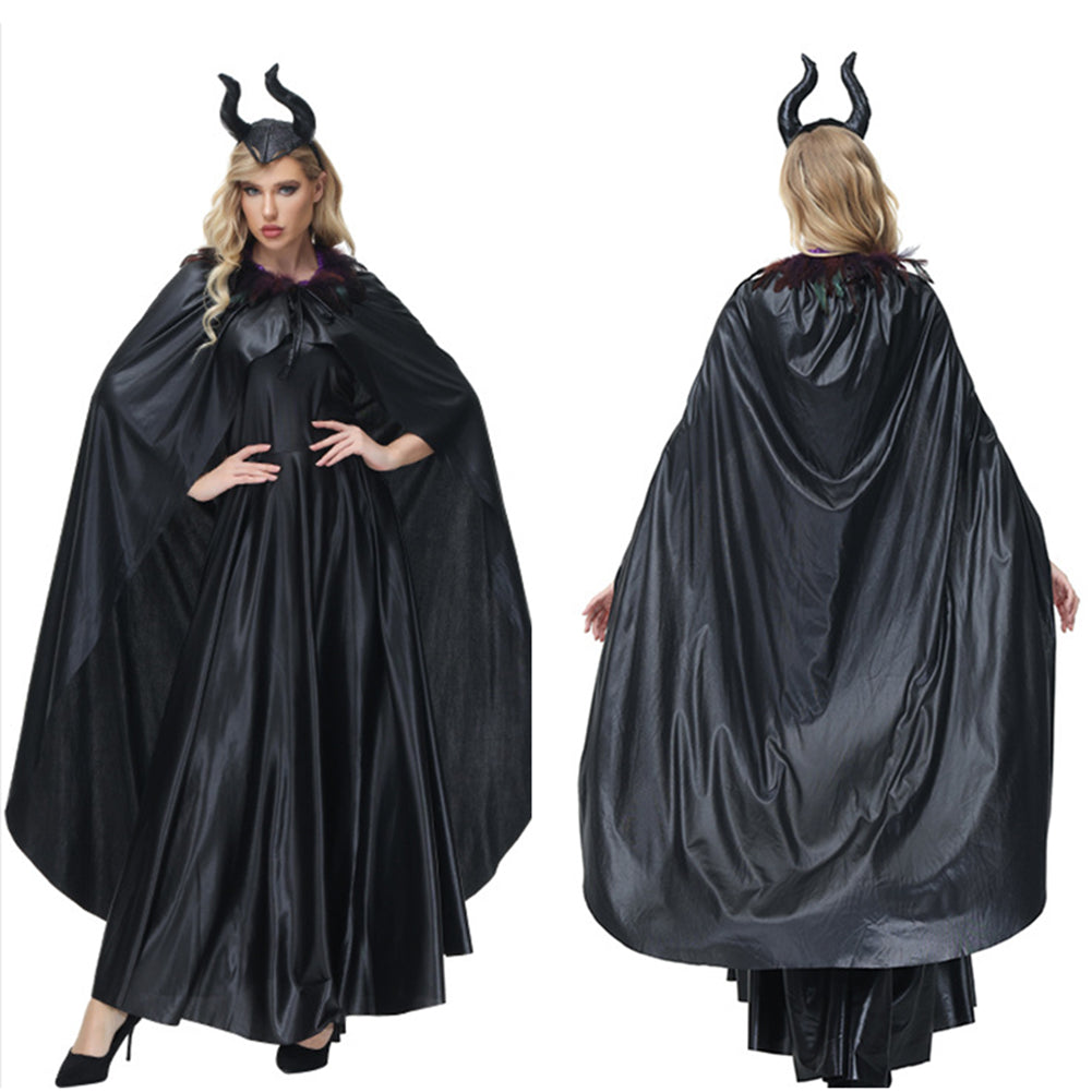 YESFASHION Maleficent Sleeping Dark Queen Cosplay Plays