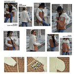 YESFASHION Panelled Zippered Animal Print Double-faced Fleece Jacket