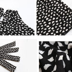 YESFASHION Fashion Pleated Skirt Long Sleeve Dress