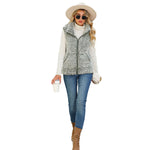 YESFASHION Bubble Fleece Vest