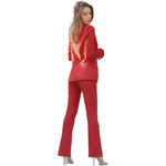 YESFASHION Lapel Temperament Two-piece Women Clothing Suit