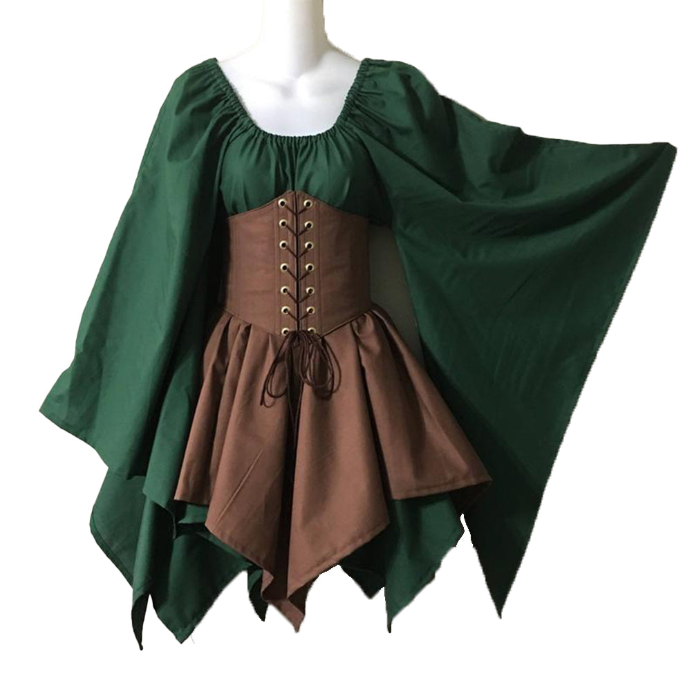 YESFASHION Renaissance Medieval Dress