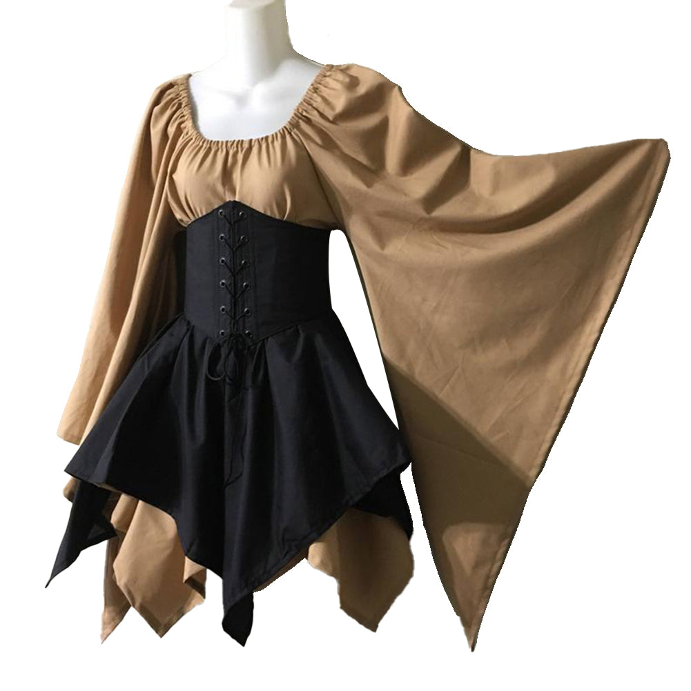 YESFASHION Renaissance Medieval Dress