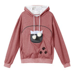 YESFASHION Cat And Dog Kangaroo Hoodie Sweatshirts