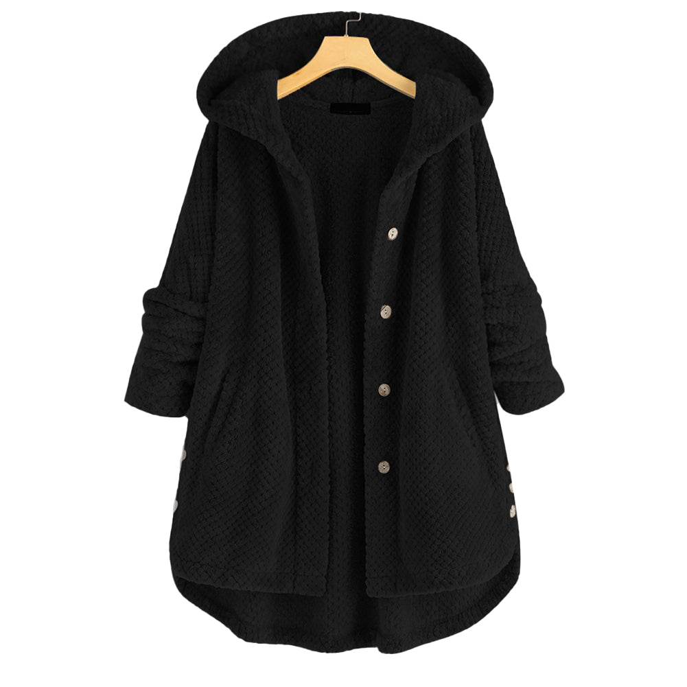 YESFASHION Women Cotton Hooded Oversized Coats