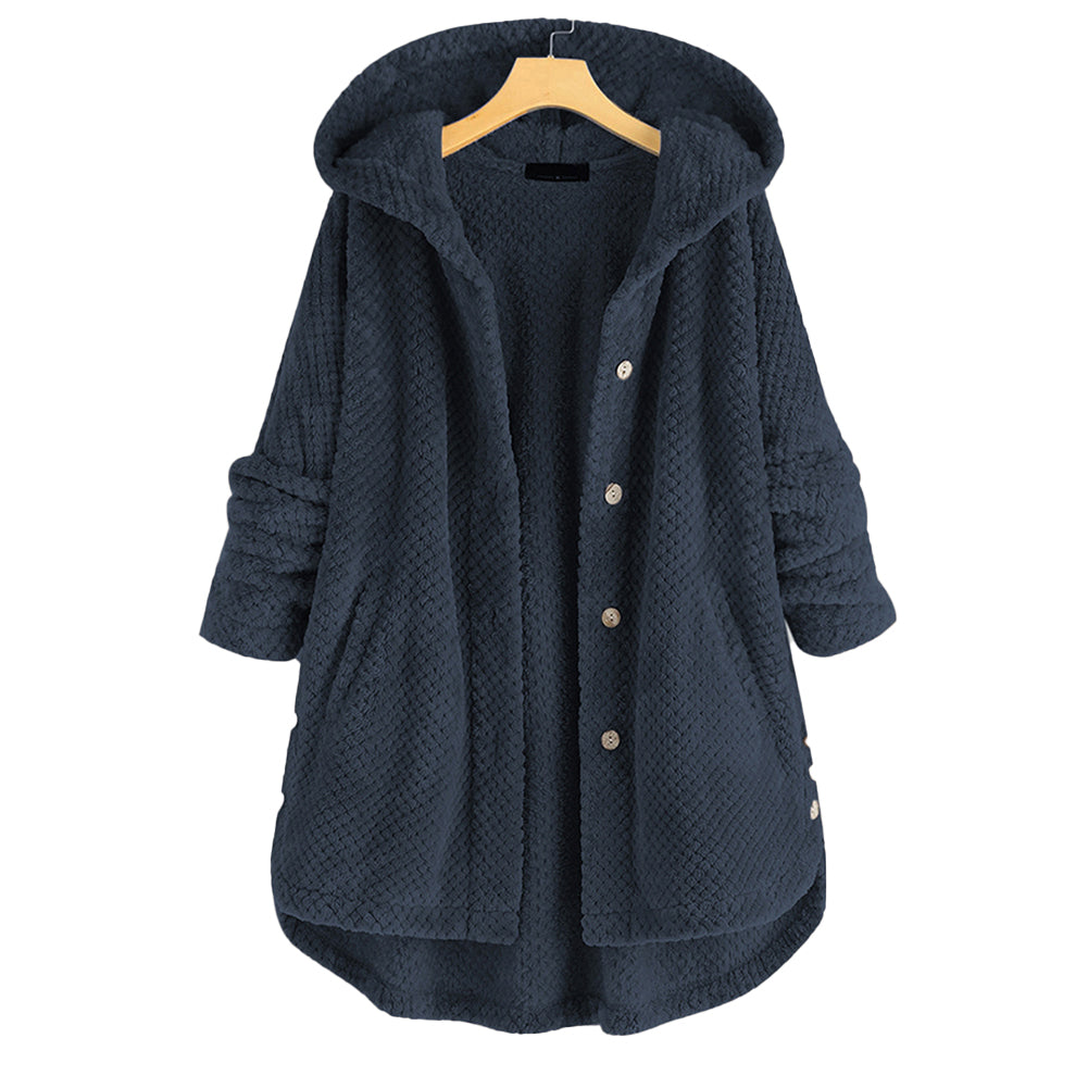 YESFASHION Women Cotton Hooded Oversized Coats