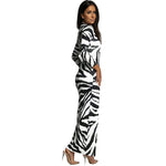 YESFASHION High-neck Long-sleeve Slit-sleeve Dress